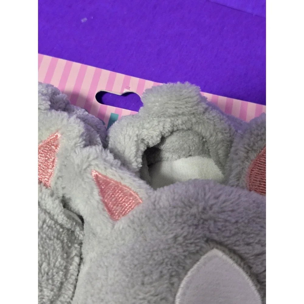 NEW Bebeta‎ Baby Slippers Booties Infant 0-6 Months Bunny Rabbit Fleece SOFT